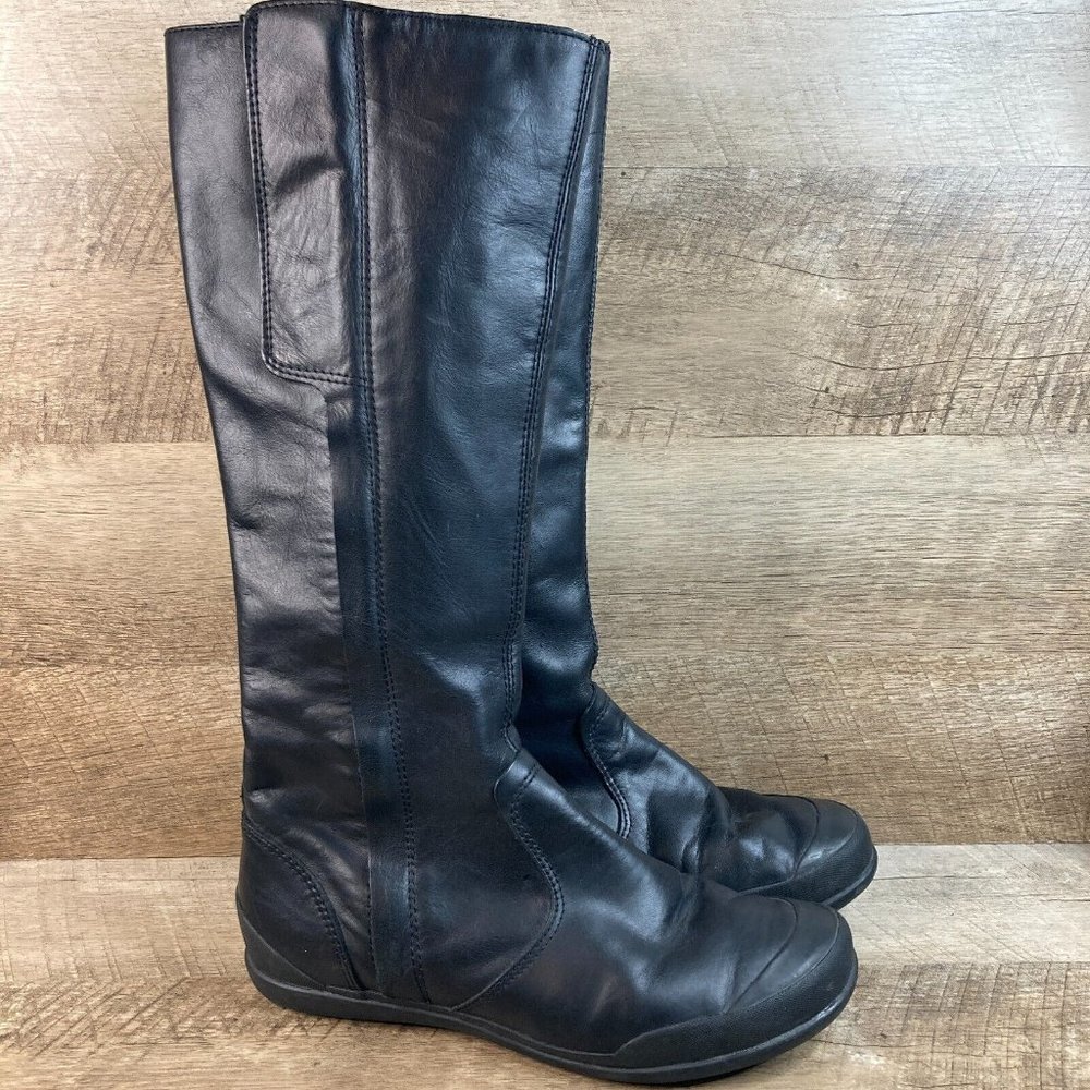 Palladium Tall Black Leather Riding Boots Women's US Size 7, EU Size 38